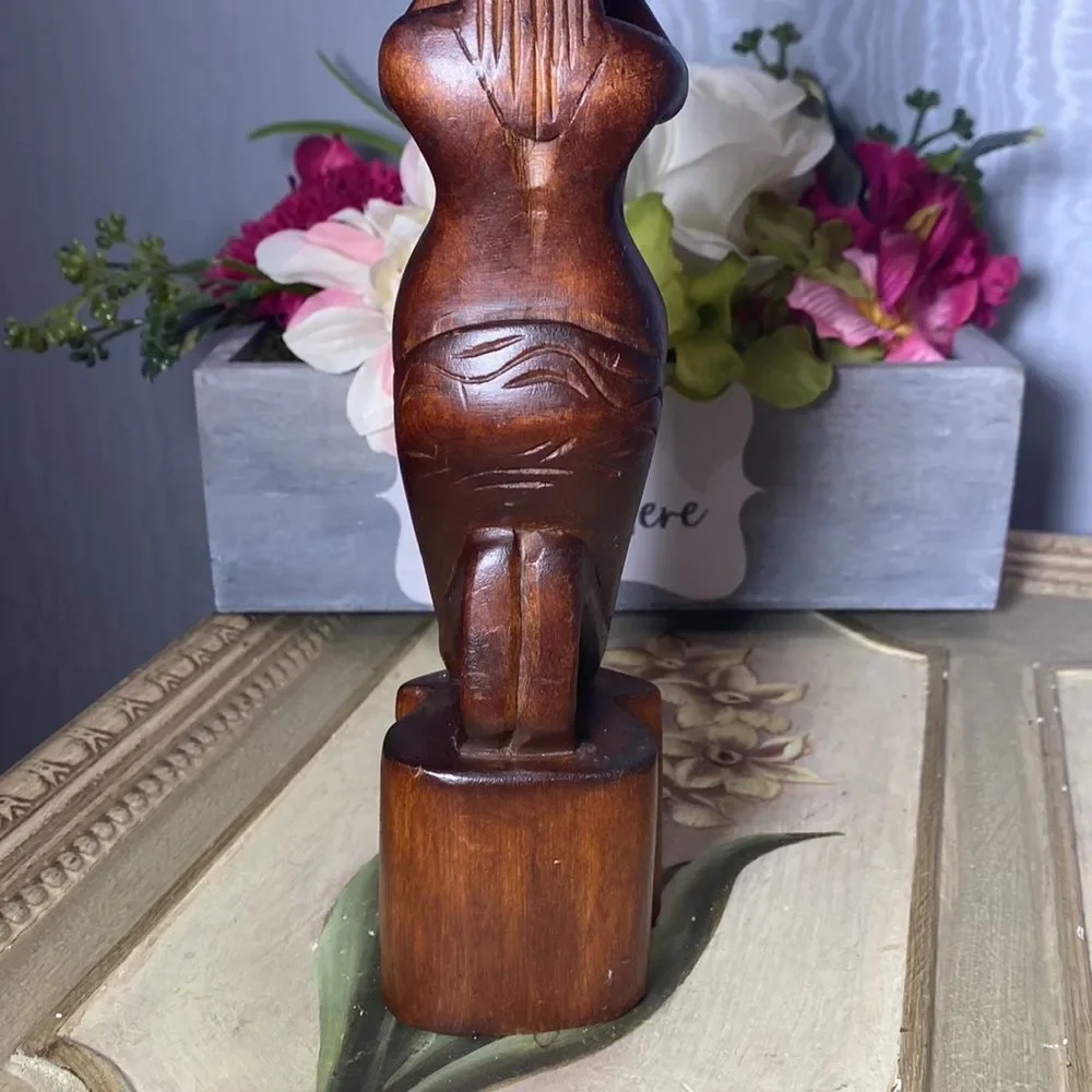 Vintage hand carved